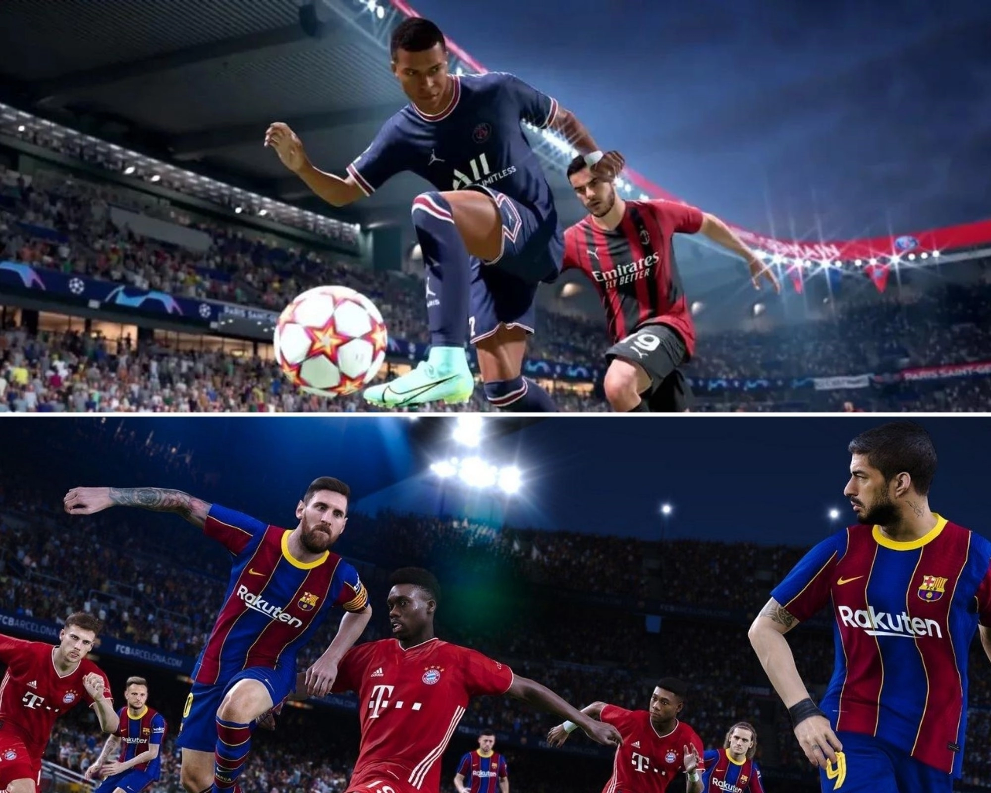 FIFA против PES, какая из них лучше